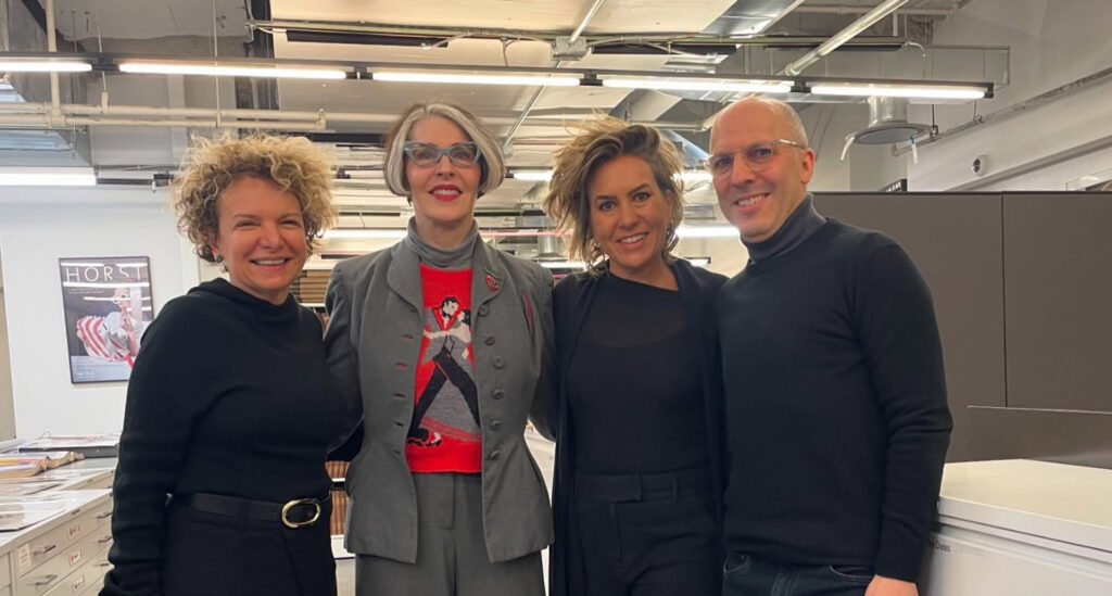 Foto da visia da Silvia e Marcia ao Condé Nast durante o new yourk fashion tour.